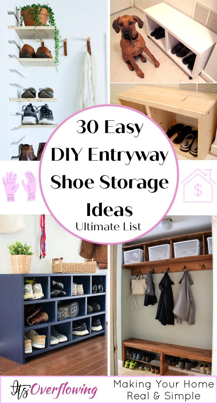 15 Genius Small Entryway Shoe Storage Ideas - Making Manzanita