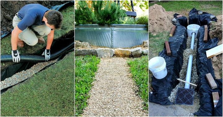 diy french drain installation ideas and plans