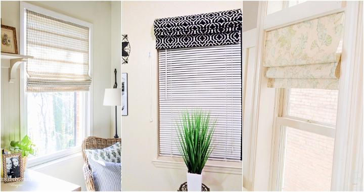 easy diy roman shade ideas