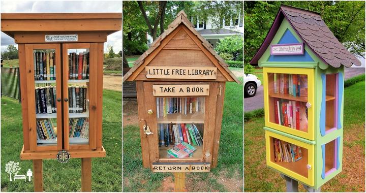 30 DIY Little Free Library Plans You Can Build   Free Diy Little Free Library Plans 