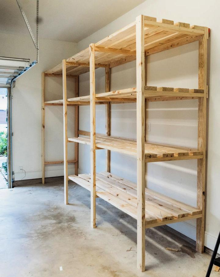 Build Garage Storage Shelves With Wood
