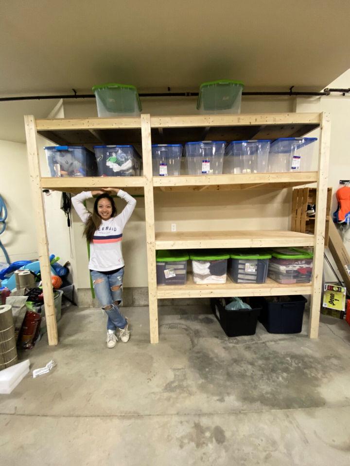 DIY Wall Mounted Garage Storage Shelf