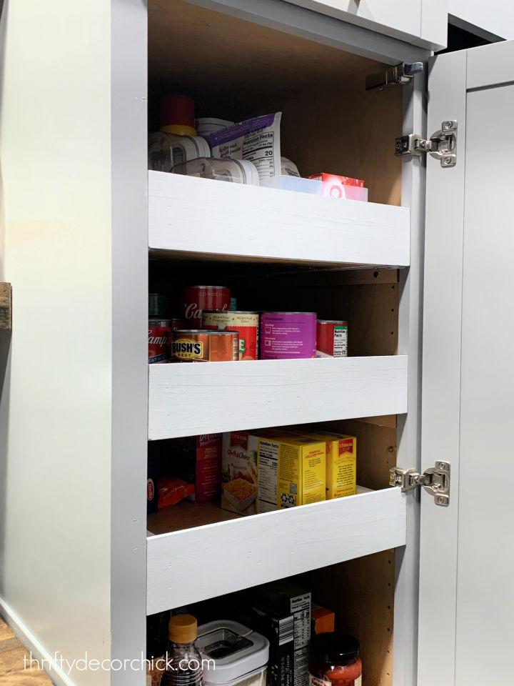 Make Pull Out Pantry Shelves and Drawers