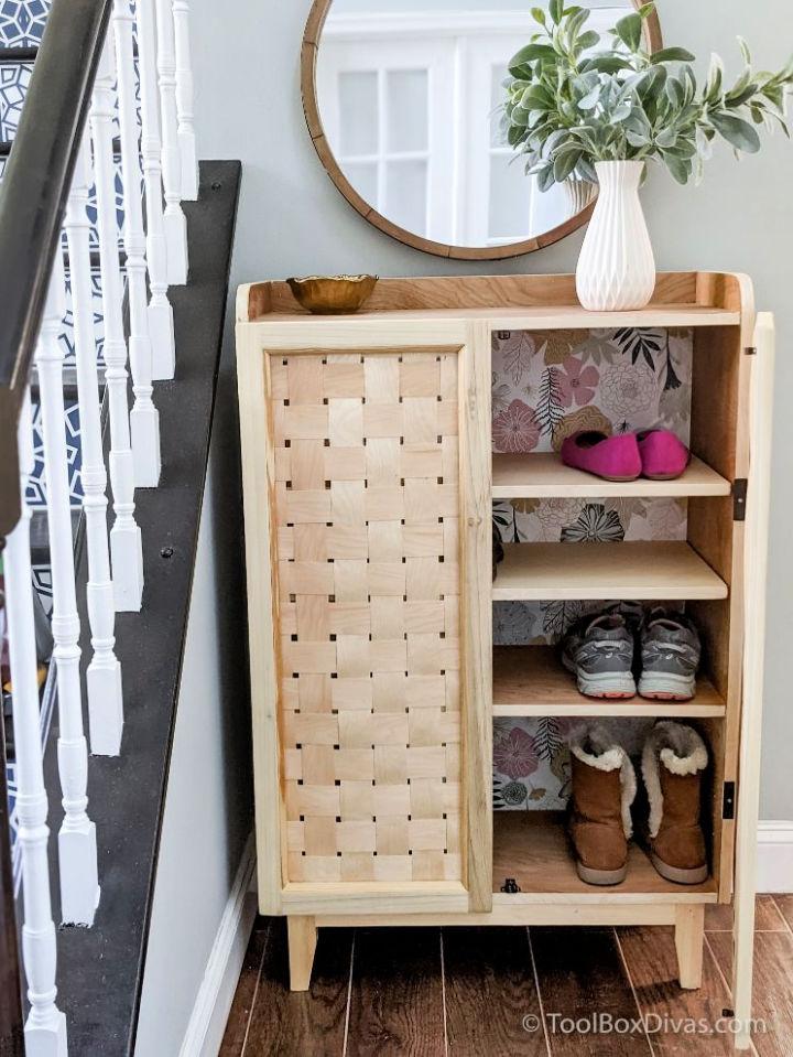 Modern DIY Entryway Shoe Storage Cabinet