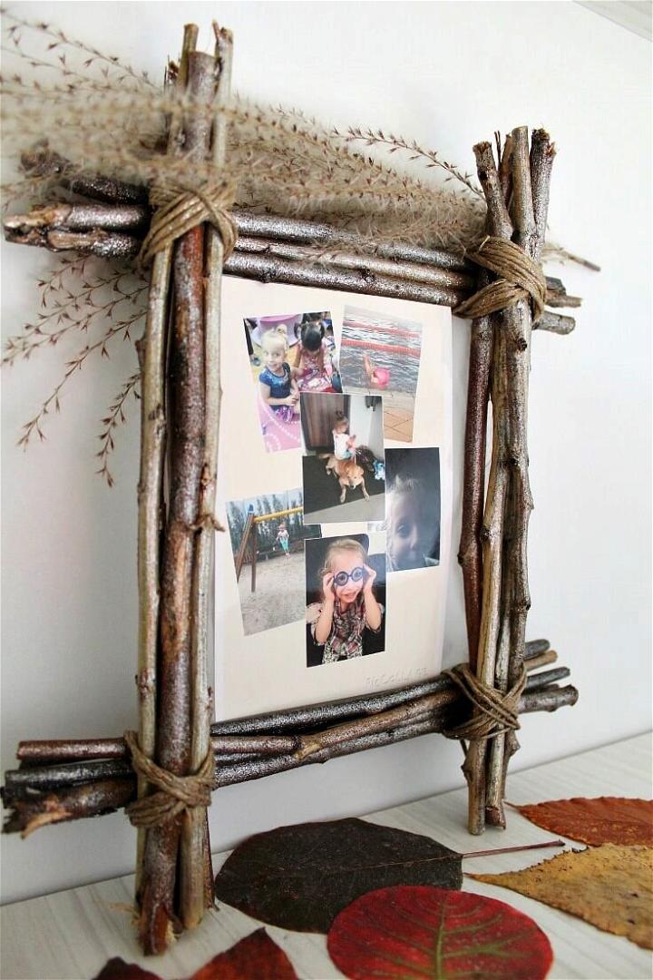 DIY Rustic Frames With Kids Photos Are Simple But So Special