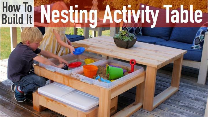 DIY Outdoor Nesting Activity Table
