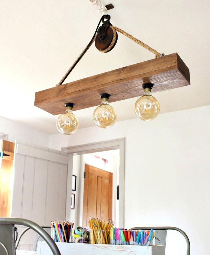 Inexpensive DIY Hanging Light Fixture