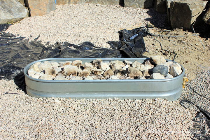 Make an Outdoor Gas Fire Pit Using Galvanized Tank