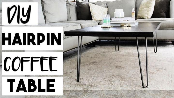 DIY Hairpin Leg Coffee Table for $100