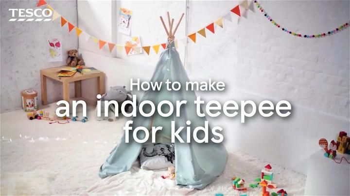 DIY Indoor Teepee for Kids