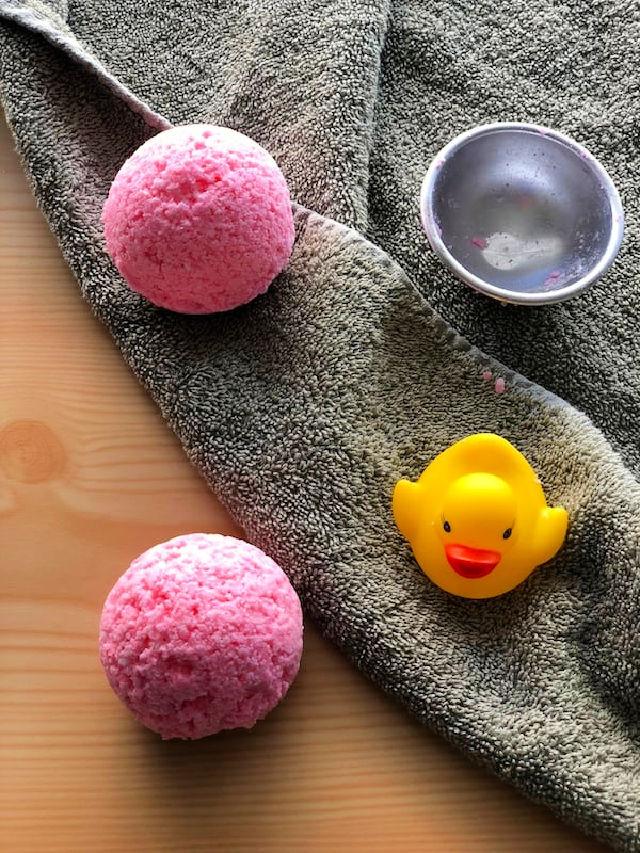 DIY Kids Detox Bath Bombs
