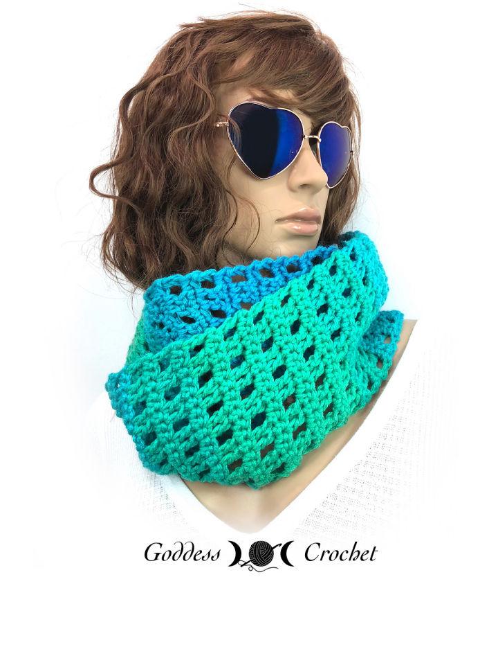  Cute Crochet One Skein Infinity Scarf Pattern