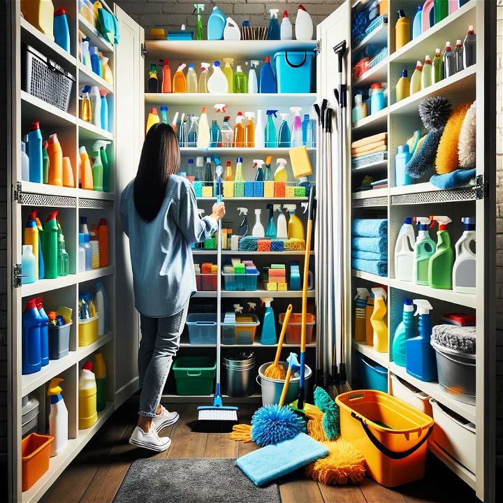 Gathering Cleaning Supplies
