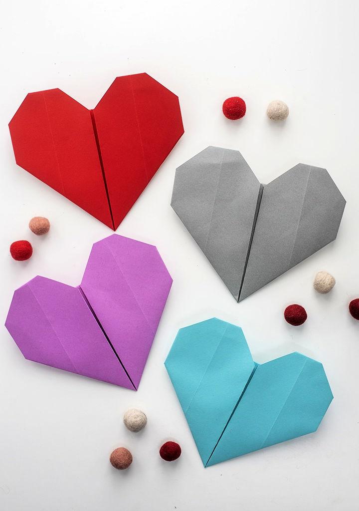 How to Fold Paper Into a Heart Shape