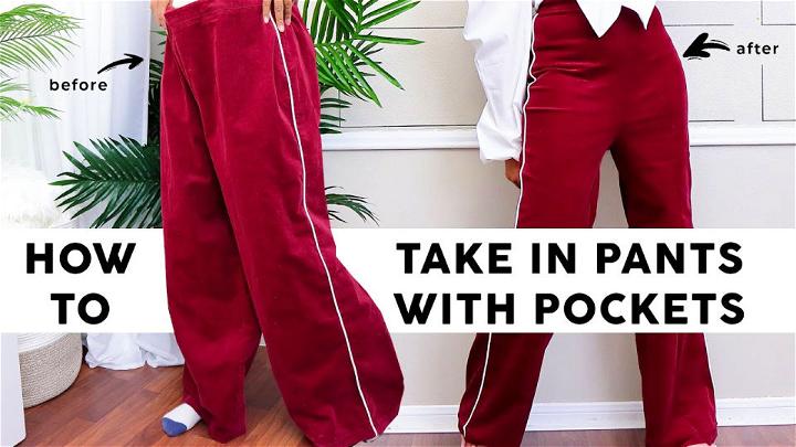 How to Take in Pant With Pockets
