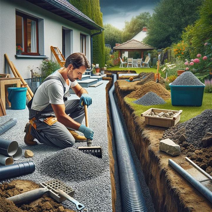 maintaining a French drain