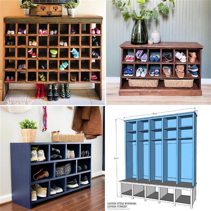 15 Free DIY Shoe Cubby Plans How To Build Shoe Cubbies