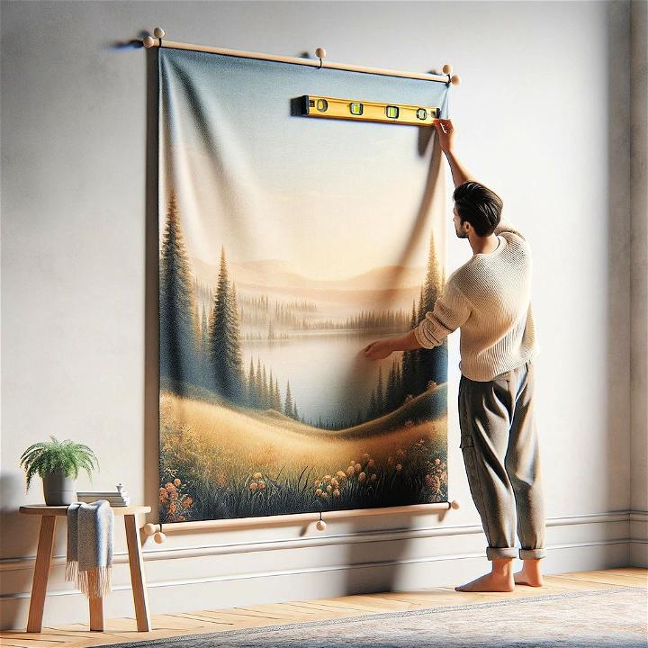 ways to hang a tapestry