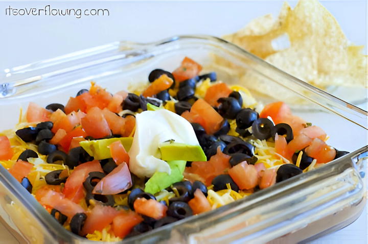 7 layer bean dip