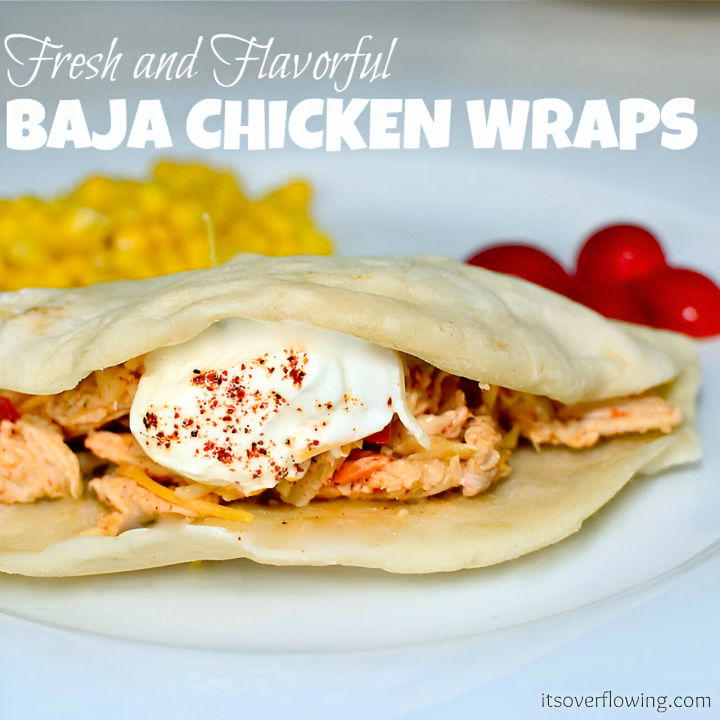 baja chicken wraps