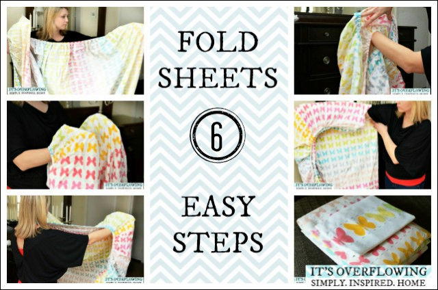 easy steps to fold sheets itsoverflowing