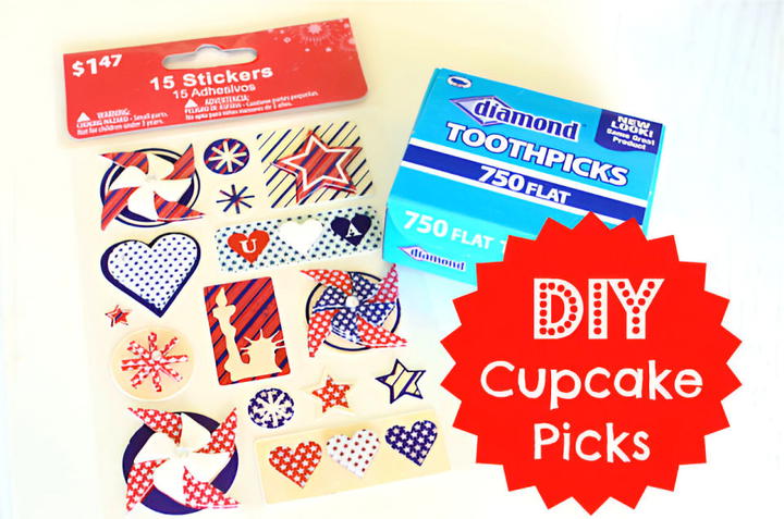 semi homemade cupcake picks