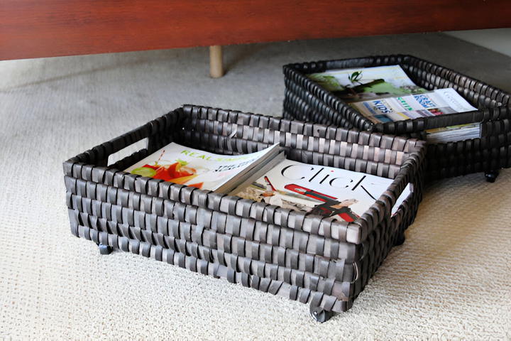 underbed magazines basket