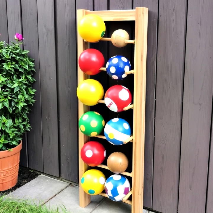 ball rack containing the chaos