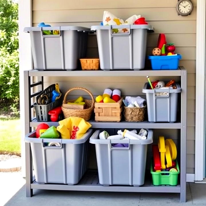 large bins for one type of item