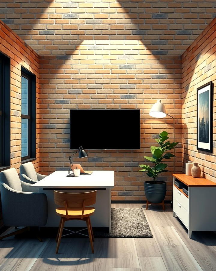 3D Brick Wallpaper for a Realistic Effect