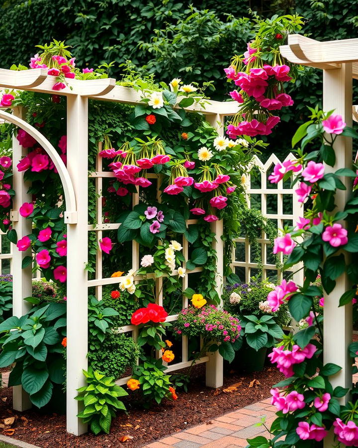 A Flower Covered Trellis