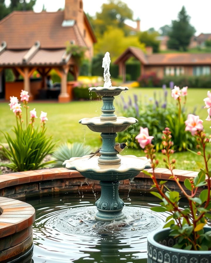 A Garden Fountain