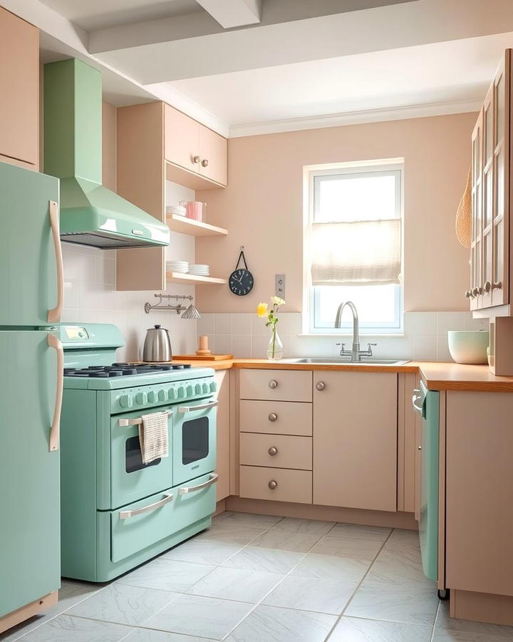 A Splash of Retro Charm with Pastel Appliances