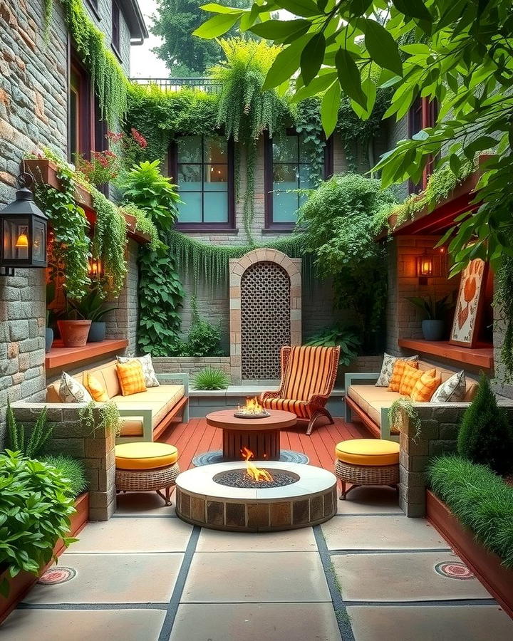 A Sunken Seating Area