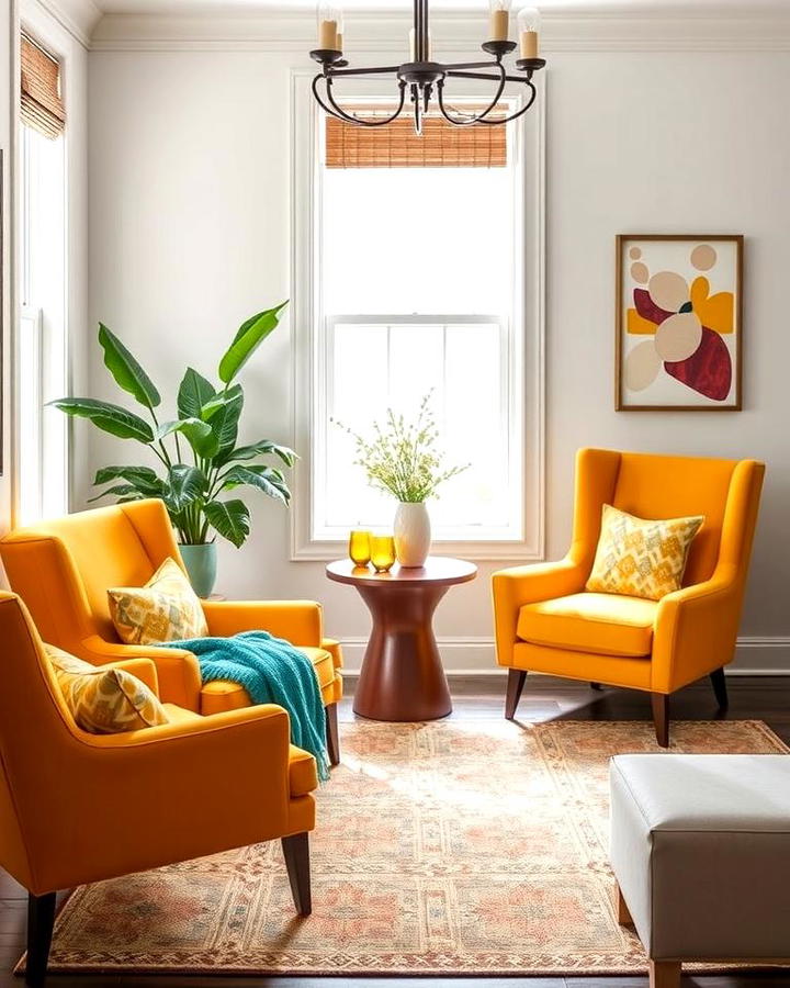 Accent Chairs in Bold Colors