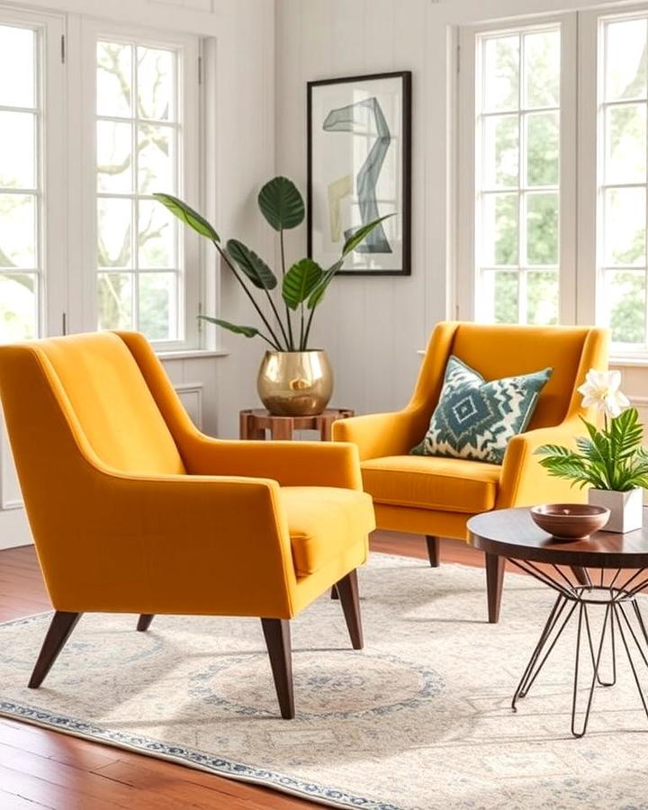 Accent Chairs with Bold Colors