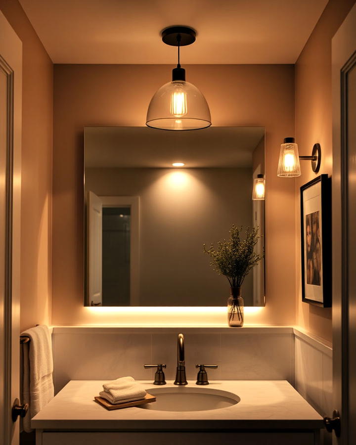 Accent Lighting Features in Bathroom