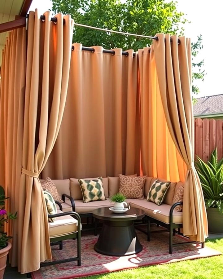 Add Outdoor Curtains for Privacy