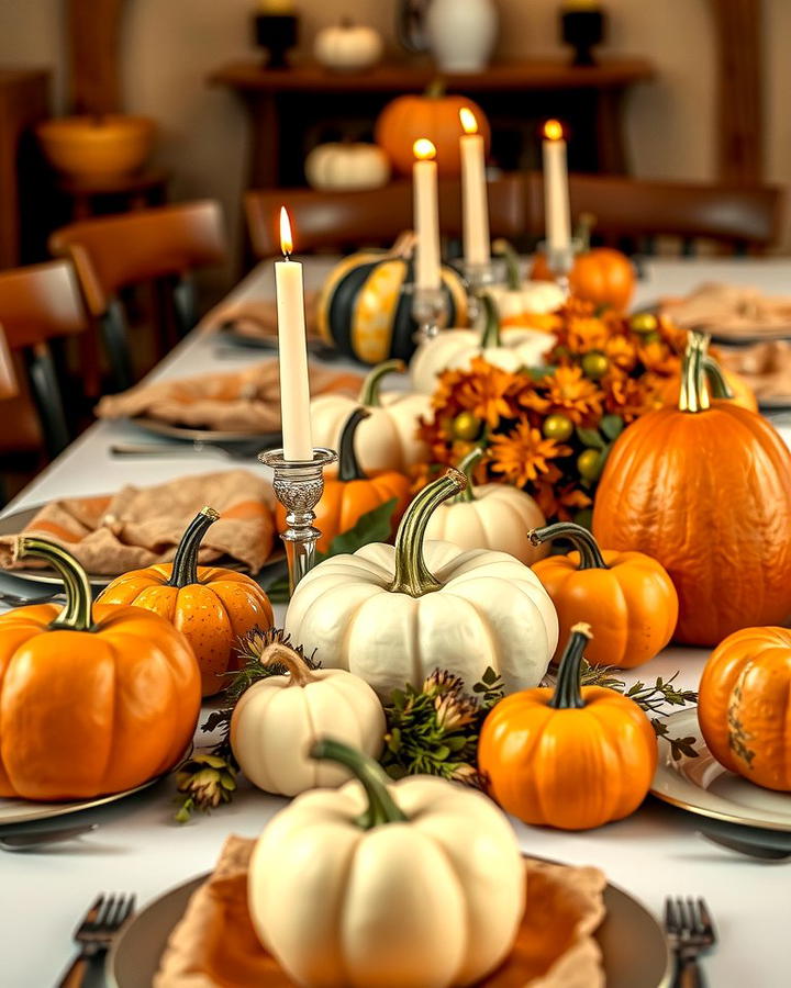 Add Pumpkin Centerpieces