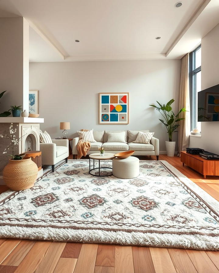 Add Warmth with Area Rugs