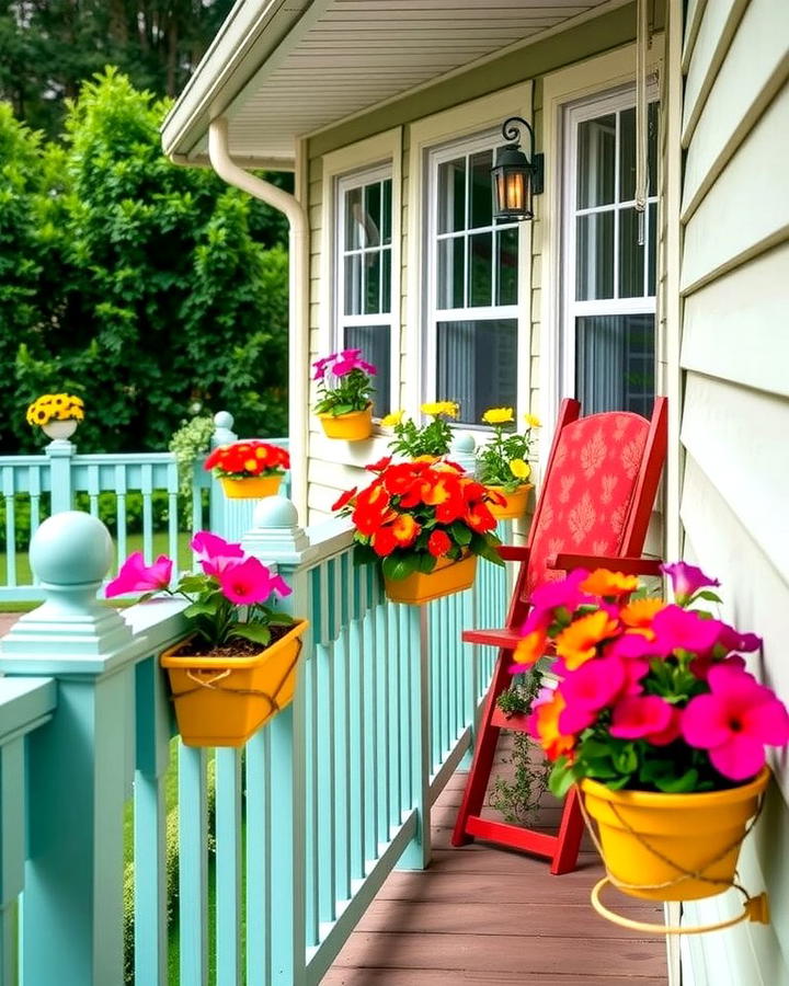 Add Window Boxes with Vibrant Blooms