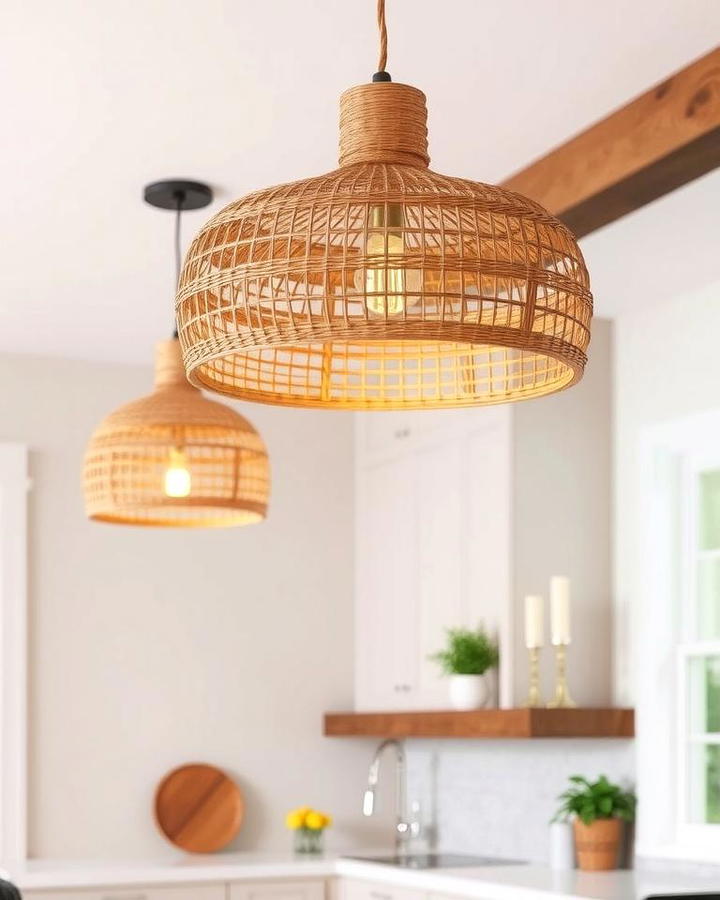 Add Woven Pendant Lighting