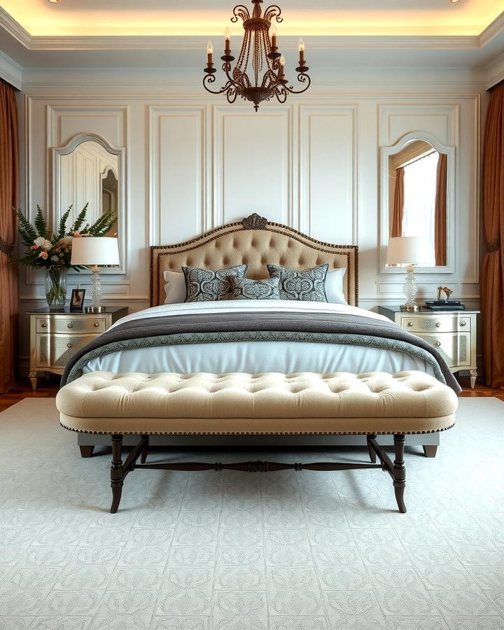 Add a Bench or Ottoman at the Foot of the Bed