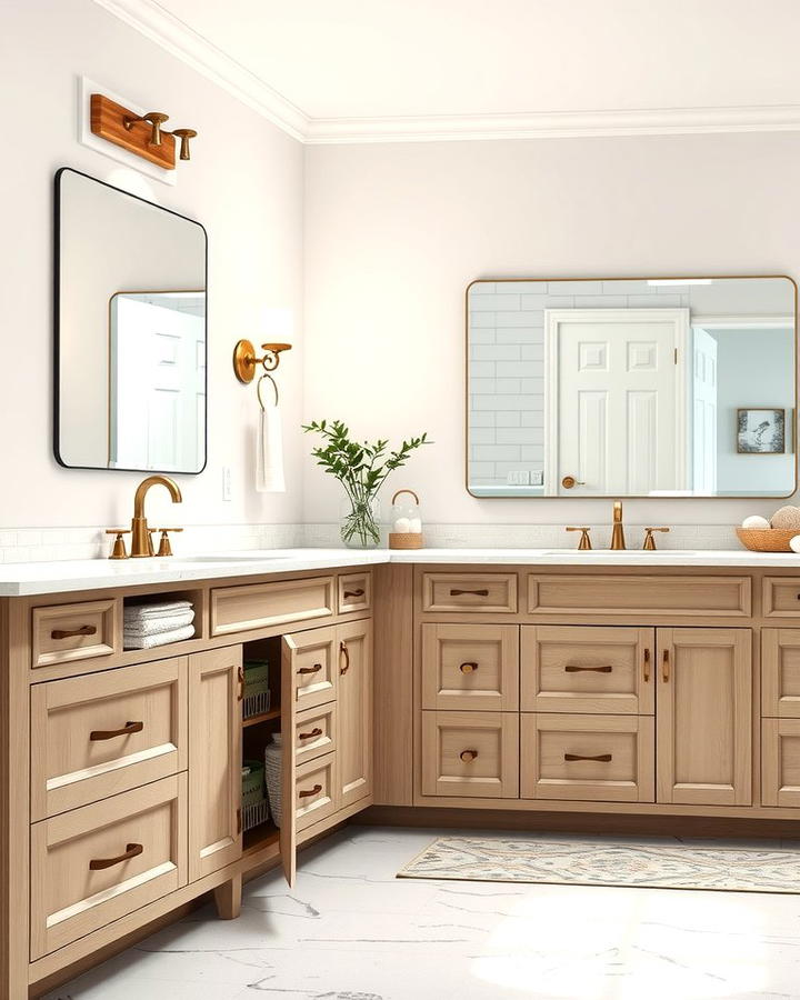 Add a Large Vanity with Plenty of Counter Space