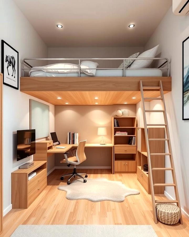 Add a Loft Bed for Vertical Space Optimization