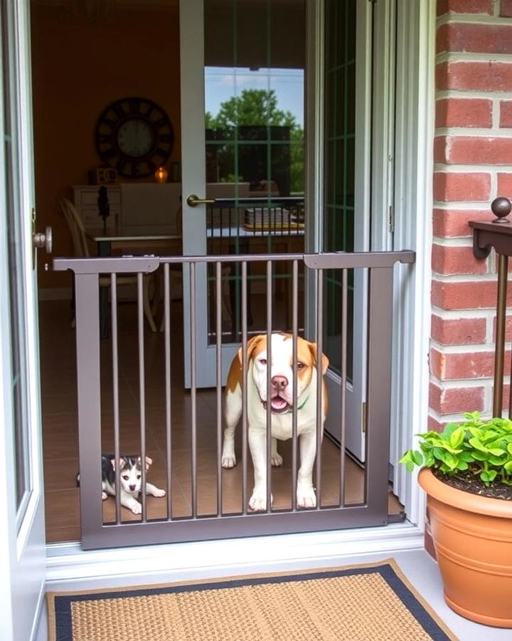 Add a Pet Gate at the Entrance