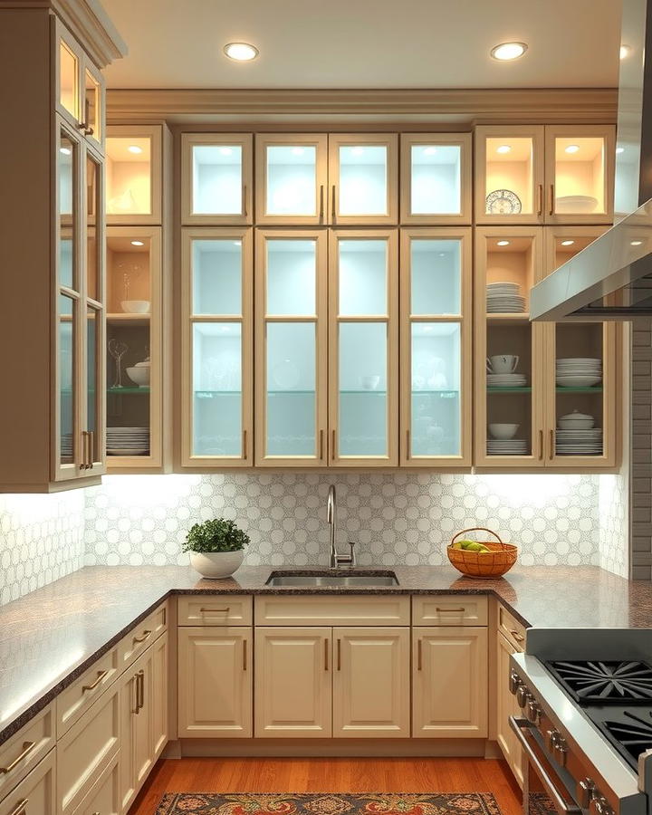 Adding Sophistication with Glass Front Cabinets