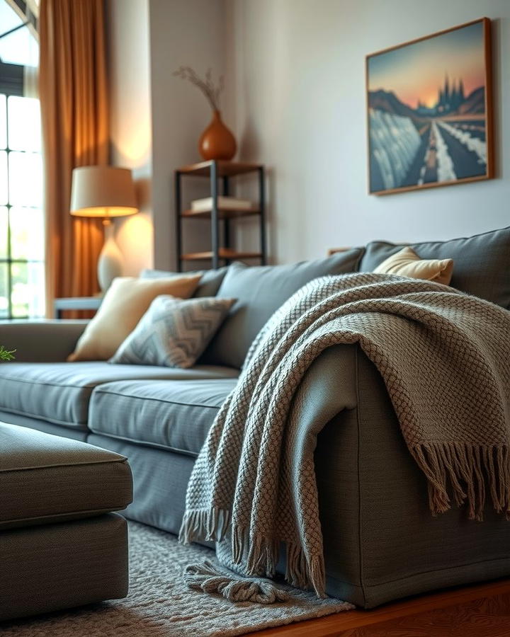 Adding Textured Throws for Warmth