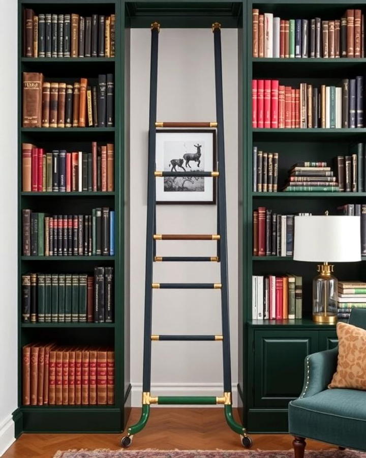 Adding a Dark Green Ladder for a Functional Accent