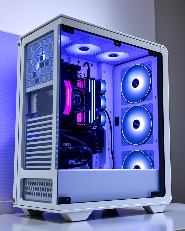 All White Gaming PC Case